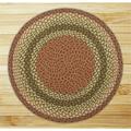 Capitol Earth Rugs Olive-Burgundy-Gray Round Rug 17-024